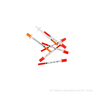 Medical CE precisamente graduouse de xeringas desbotables de 0,5 ml